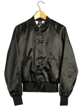 644 black satin jacket